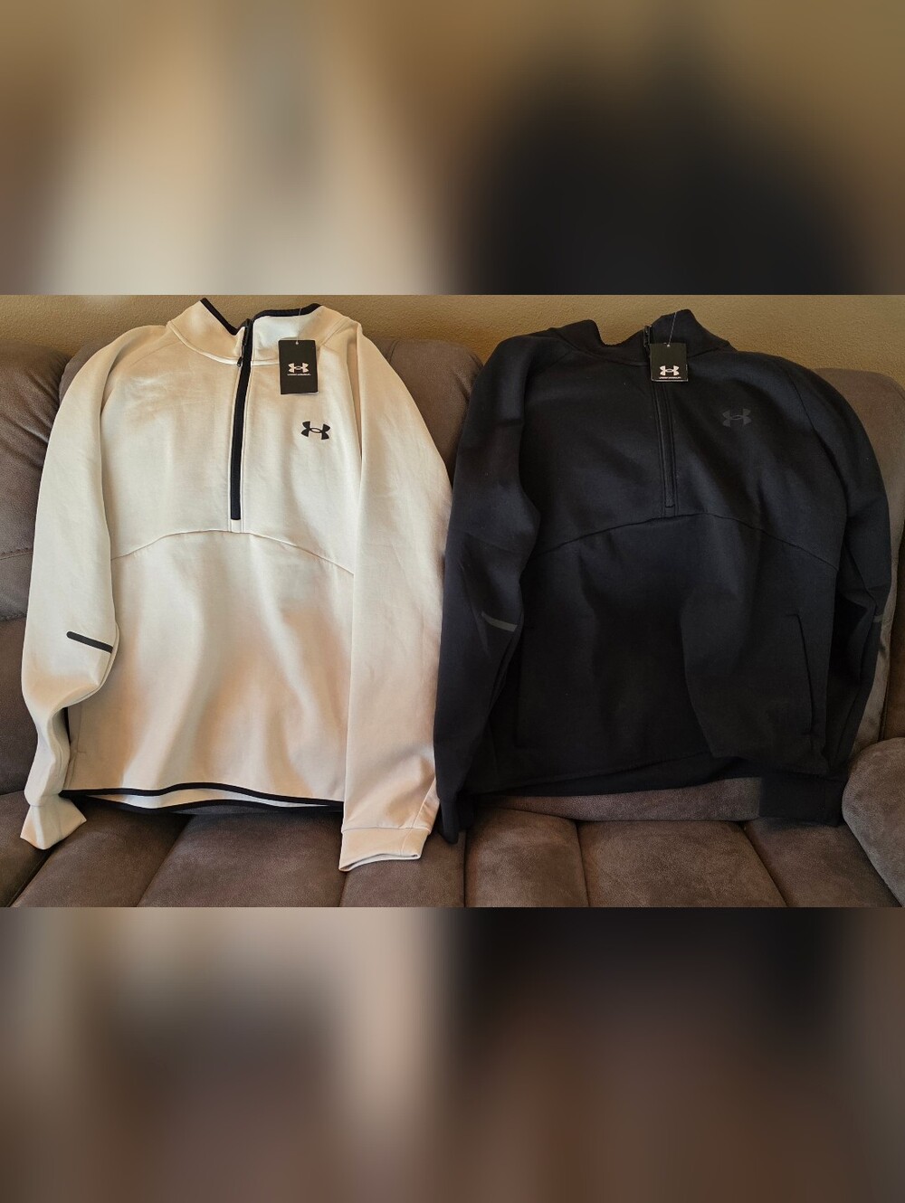 2-Under Armour Men's UA Unstoppable Fleece Half-Zip Pullover Sweatshirt XL